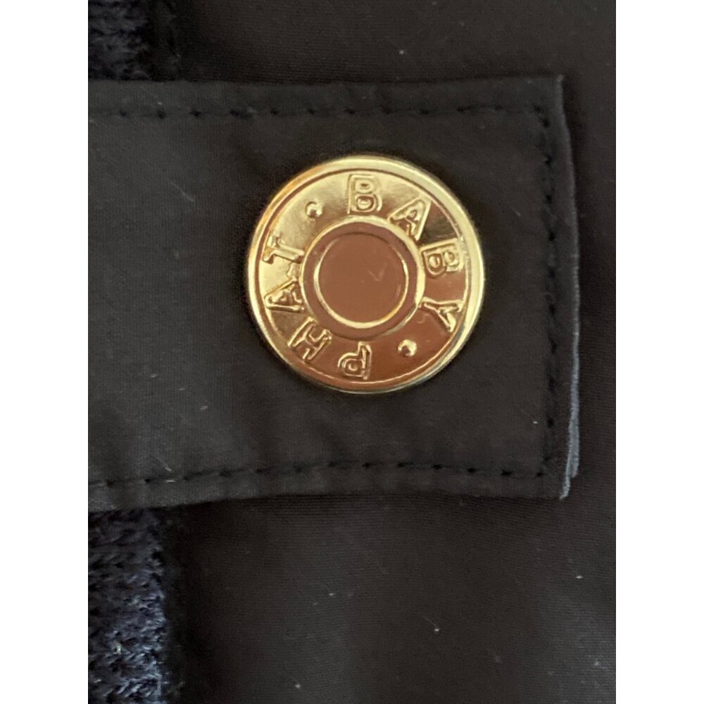 Baby Phat Y2K Puffer Vest, Small, Black, Gold Embroidered, Cheetah Lining - Picture 6 of 6
